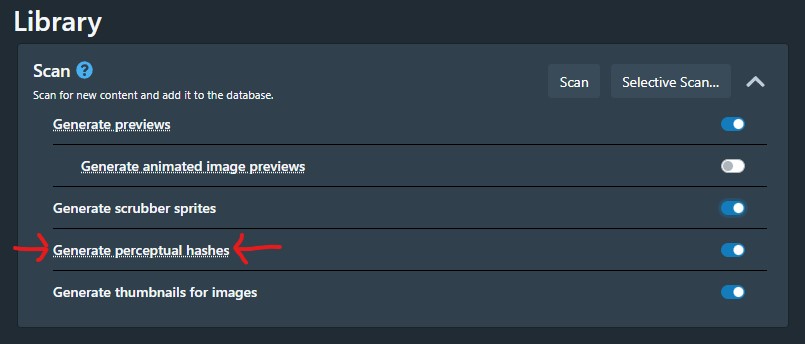 How to generate PHashes on scan