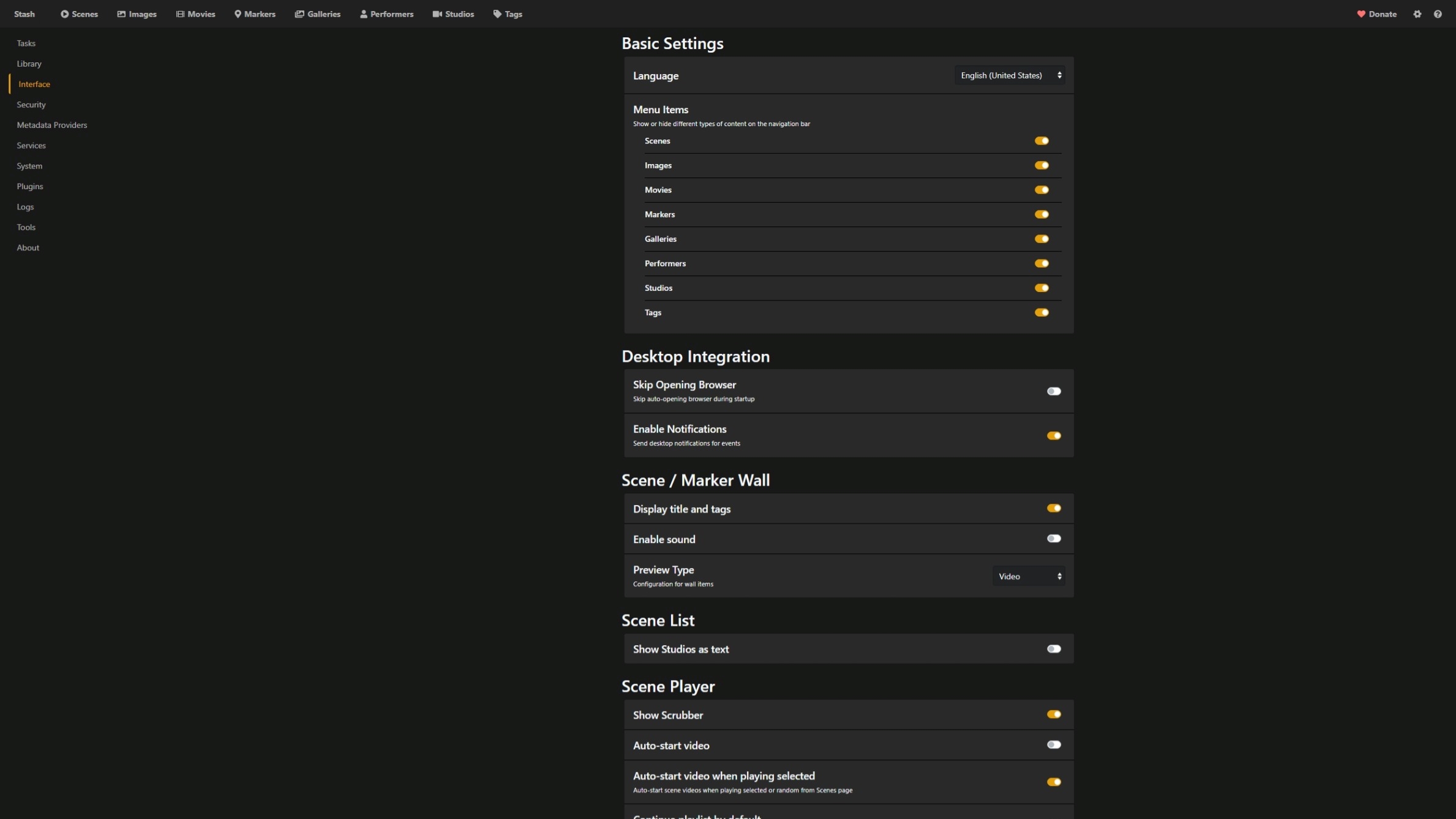 Screenshot of Modern Dark